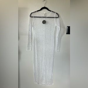 Lulu’s Rhinestone Pearl Coverup Sz XS